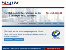 Tablet Screenshot of praxion.com